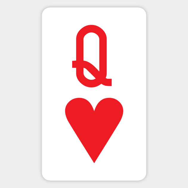 Queen of Hearts Sticker by Wright Art